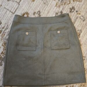 LOFT Dark Olive Skirt